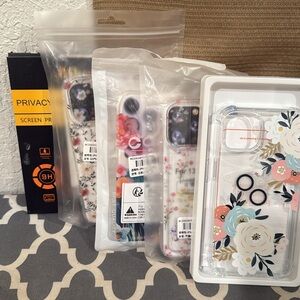 New 4 iPhone 13 Pro cases and 1 privacy screen